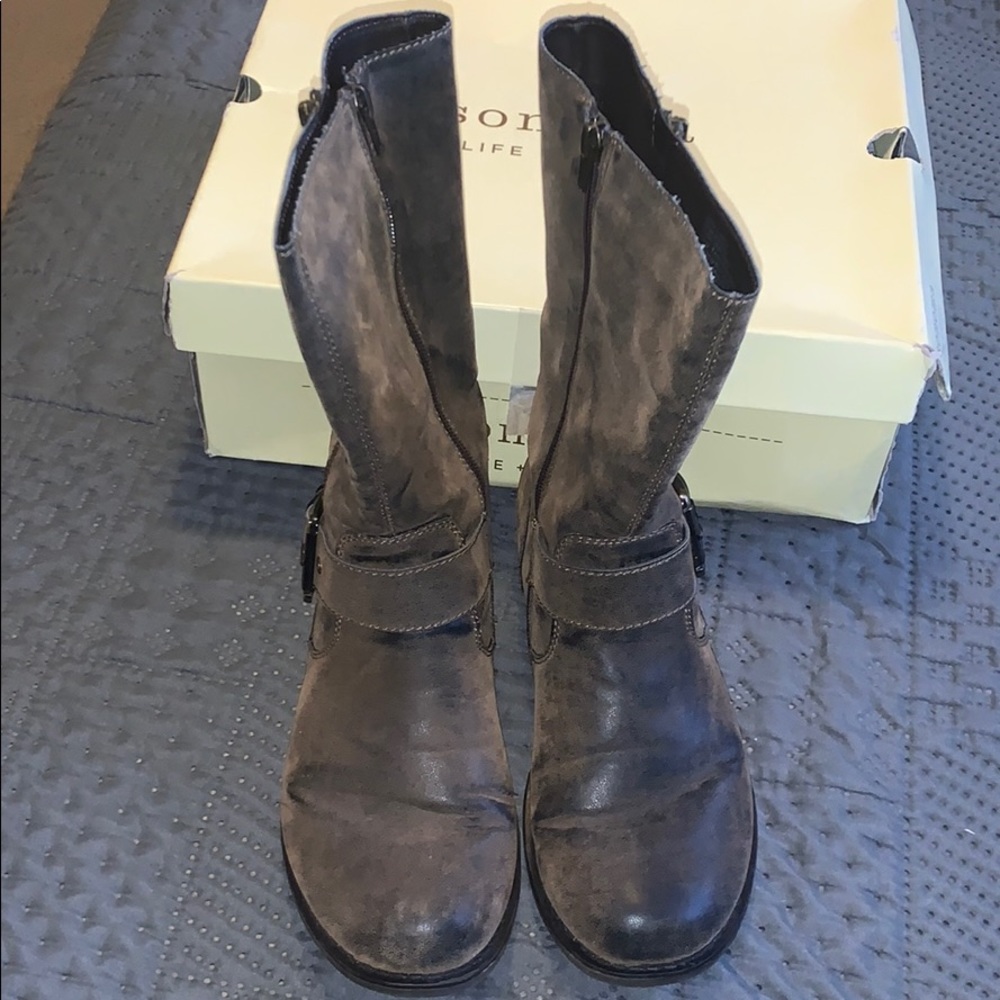 Women’s Med Calf zip boot